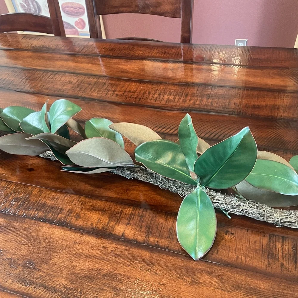 Crate and Barrel Magnolia Garland, 6 Feet long, Pottery Barn
